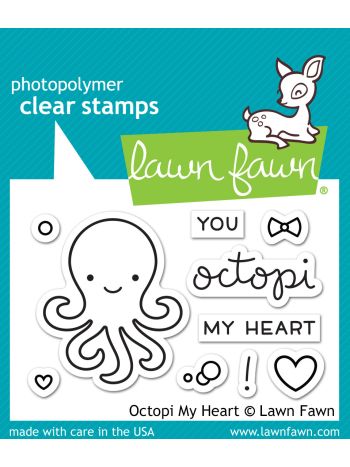 Lawn Fawn - Octopi My Heart - Clear Stamp 2x3